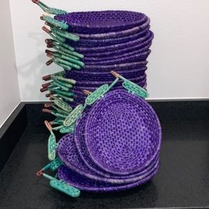 EGGPLANT BASKETS SET OF 3
